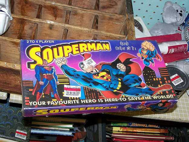 
Superman thêm một chữ “o” thành “Souperman”!
