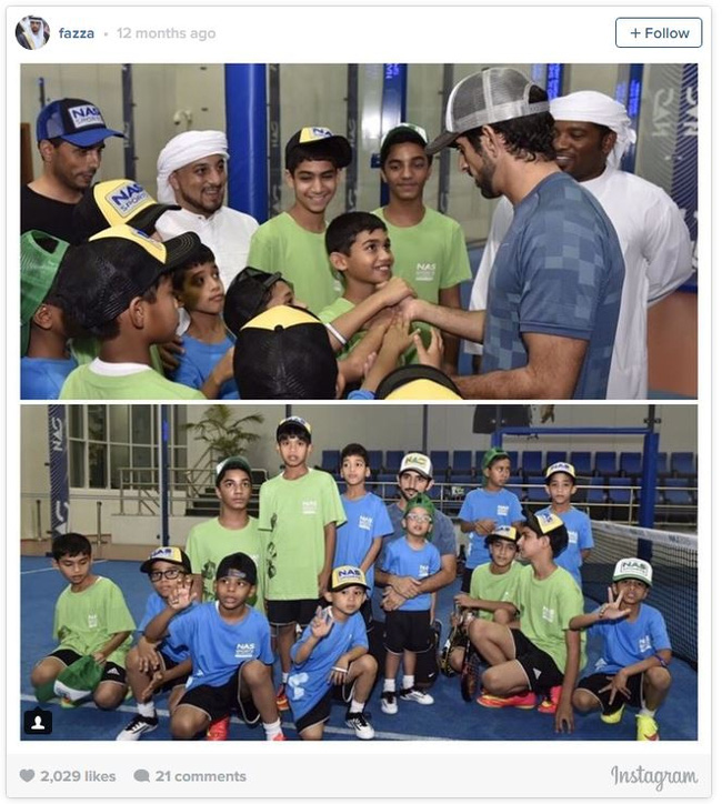 
Tích cực tham gia hoạt động thể thao và xây dựng phong trào cho trẻ em là những điều mà Hamdan hướng tới.
