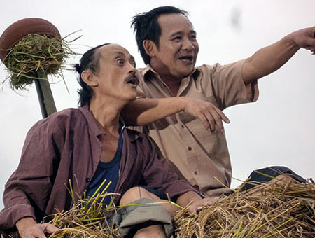 Bộ đôi Quang Tèo - Giang Còi quen thuộc với các vai nông dân chất phác