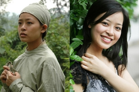 Minh Hương khi trong vai bác sĩ Đặng Thùy Trâm (trái) và hiện tại (ảnh nhân vật cung cấp).