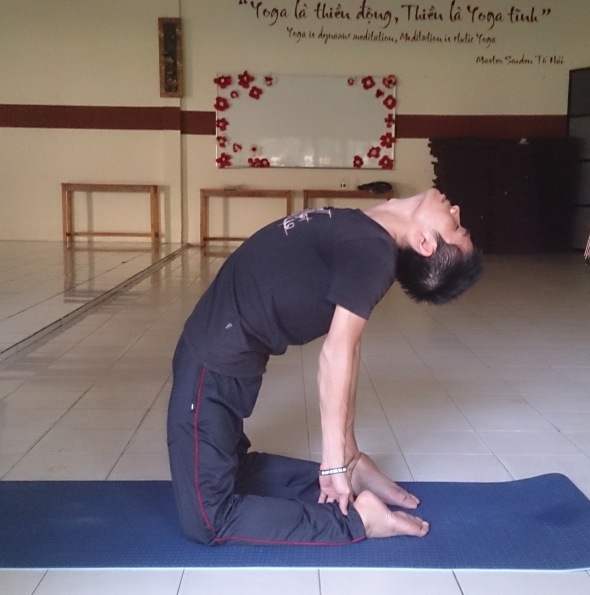 
Yoga đã giúp Lê Thanh Toàn cải thiện được cột sống
