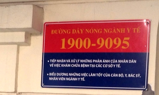 
Đường dây nóng của Bộ Y tế là 1900-9095
