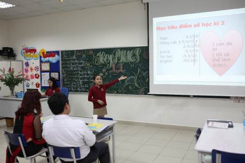 
Học sinh Vinschool chủ động trình bày mục tiêu SMART trong Kỳ họp phụ huynh 1:1 do chính học sinh chủ trì.
