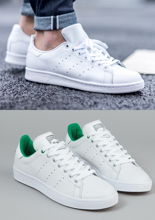 Là đôi giày thể thao được yêu thích nhất làng mốt, Stan Smiths trắng và thiết kế đơn giản của Adidas đã chinh phục rất nhiều nữ giới. Từ Victoria Beckham cho đến nhà thiết kế Phoebe Philo của Celine hay các tín đồ đều sử dụng và lăng xê nó. Cơn sốt mẫu giày này được dự báo chưa có dấu hiệu hạ nhiệt trong thời gian tới, nhất là khi nó có giá hơn 2 triệu đồng/đôi.