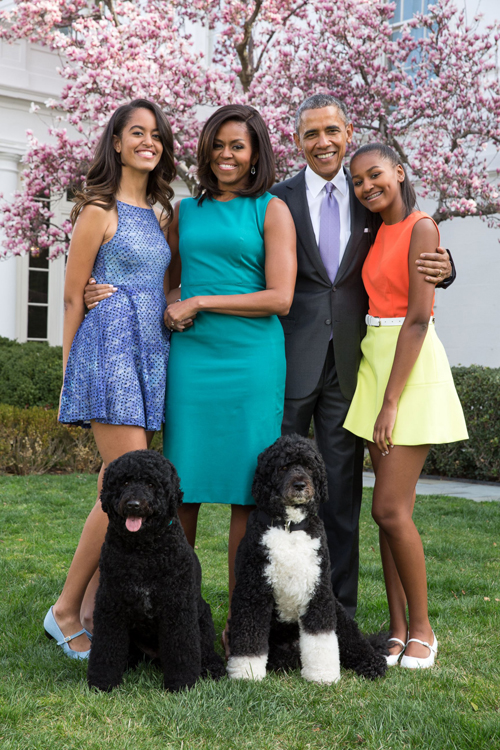 
Gia đình Tổng thống Obama.
