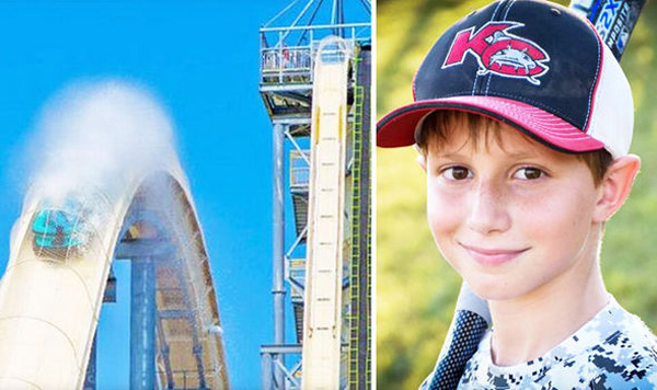 
Cậu bé Caleb Schwab tử vong khi đang trượt máng Verruckt. Ảnh: SCHWAB FAMILY/SCHLITTERBAHN WATER PARK
