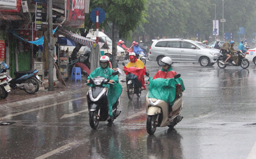 Từ chiều và tối nay, miền Bắc đón mưa dông diện rộng kéo dài. Hình minh họa