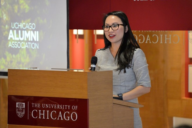 Tiến sĩ Kimberly Kay Hoang (33 tuổi) đang giảng dạy tại Đại học Chicago. Ảnh: uchicago