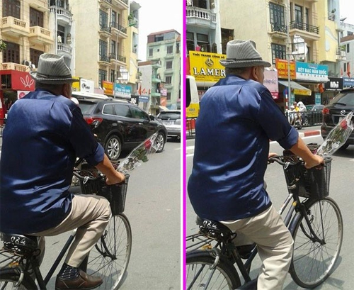 Hình ảnh một cụ đạp xe trên đường cùng bông hoa hồng trước giỏ xe ngay lập tức gây sốt trong cộng đồng. Nhiều người đã phong cho ông danh hiệu “ông cụ lãng mạn nhất năm” nhờ hành động hiếm có ở tuổi xế chiều.