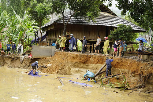 
Nhiều khu vực của huyện Văn Bàn, tỉnh Lào Cai bị thiệt hại do mưa lũ. Ảnh: Báo Lào Cai.
