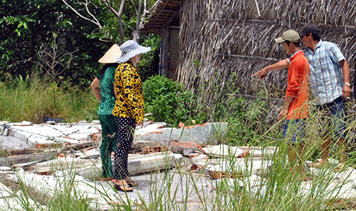 Nơi 3 học sinh gặp nạn. Ảnh: A.X