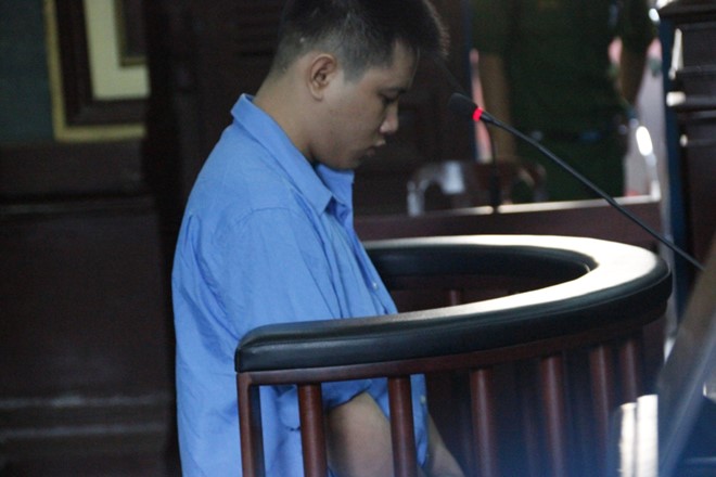 
Bị cáo Trần Thanh Sang tại phiên xét xử.Ảnh: H.Đ.
