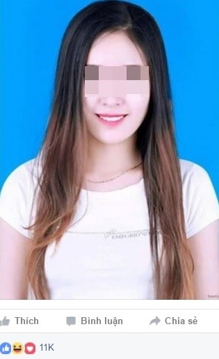 Bức ảnh gốc của cô gái Hà thành được đăng tải trên mạng xã hội. Ảnh chụp màn hình.