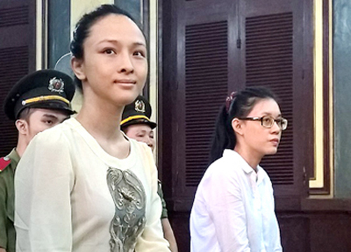 Hoa hậu Phương Nga tại tòa. Ảnh: Hải Duyên.
