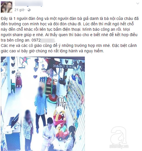 C&acirc;u chuyện chị T.M đăng tải l&ecirc;n facebook c&aacute; nh&acirc;n.