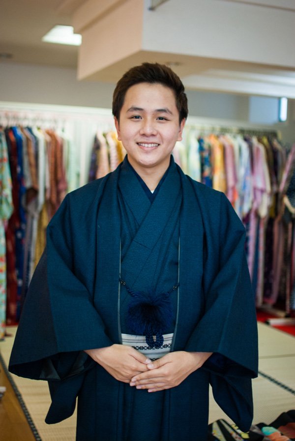 Nguyễn Hoàng Duy Phương mặc kimono kỉ niệm những năm tháng ở Nhật. Ảnh: NVCC