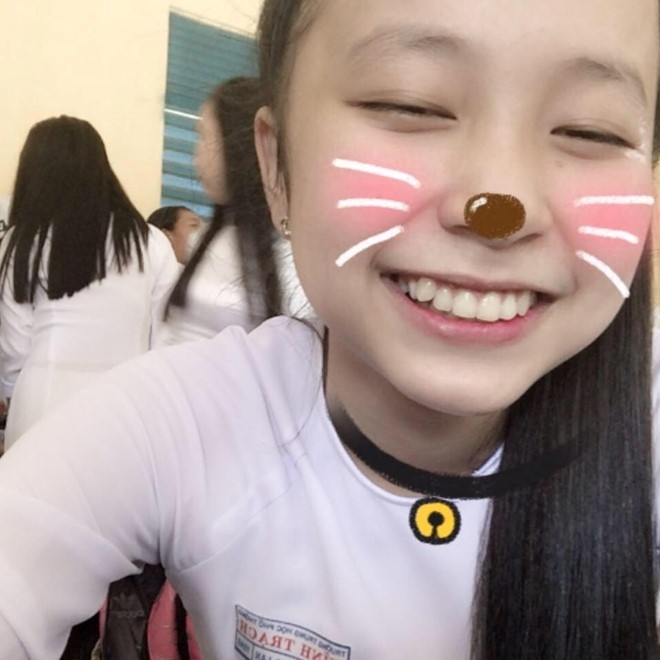 Hoàng Lan - nữ sinh có tông giọng độc đáo, khiến dân mạng thích thú. Ảnh: NVCC.