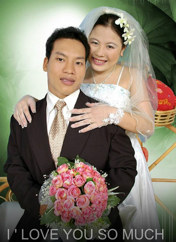 Vượt qua những r&agrave;o cản, chị Chu Thị T&aacute;m v&agrave; anh L&ecirc; Văn C&ocirc;ng đ&atilde; n&ecirc;n duy&ecirc;n vợ chồng. Ảnh: NVCC.