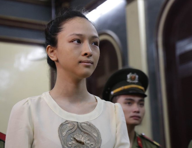 
Hoa hậu Phương Nga trọng vụ xét xét xử ngày 21/7. Ảnh: Thanh Long.
