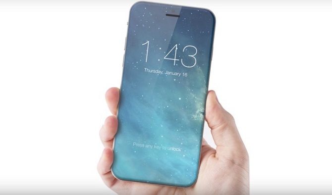 
Concept iPhone với màn hình edge-to-edge
