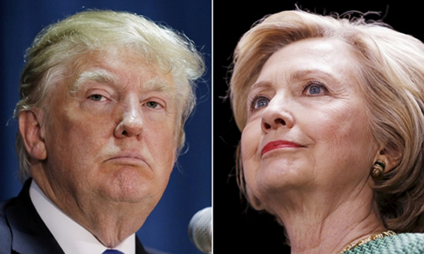 
Tỷ phú Donald Trump và cựu ngoại trưởng Hillary Clinton. Ảnh: Reuters
