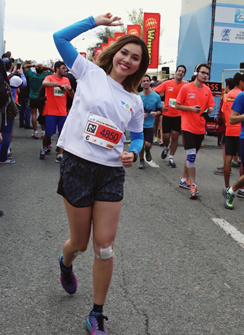 Tháng 3/2016, Hoàng My tham gia cuộc đua Jerusalem Marathon - sự kiện thể thao nhằm gây quỹ để đưa những chuyên gia hàng đầu của một tổ chức phi chính phủ từ Israel về Việt Nam giúp trẻ em khuyến tật.