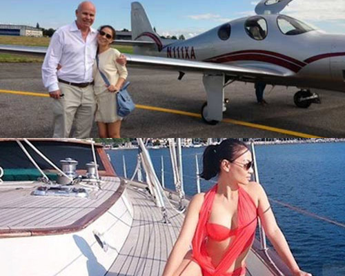
Vợ chồng cô được cho là đang sở hữu một chiếc máy bay và du thuyền riêng.
