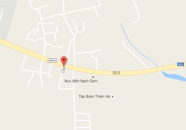 Nơi xảy ra tai nạn cách công an huyện Mỹ Hào 8 km. Ảnh: Google Maps.