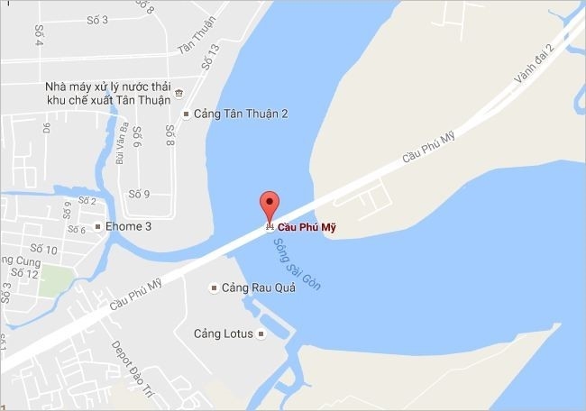 Vị tr&iacute; gần nơi xảy ra tai nạn. Ảnh: Google Maps.