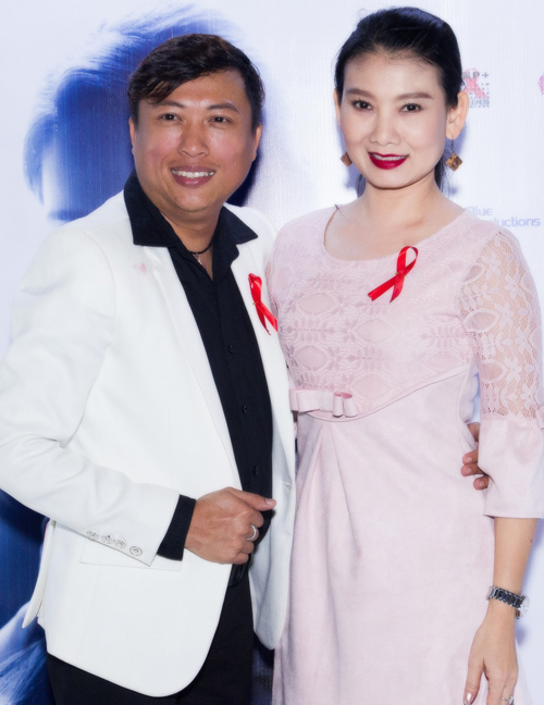 
Diễn viên Nguyễn Anh Phong và nghệ sĩ Mỹ Uyên.
