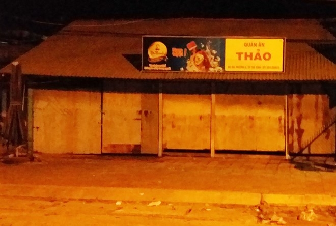 Quán ăn Thảo là nơi chị Đào (em chị Thảo) mua tờ vé số trúng giải độc đắc kiểu Mỹ từ người bán vé số dạo vào ngày 16/10.  Ảnh: Việt Tường.