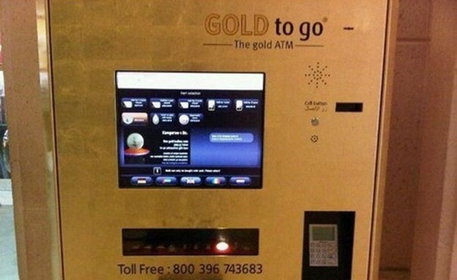 
Máy rút vàng tự động được coi là một trong những biểu tượng của sự giàu có đến mức điên rồ ở Dubai.
