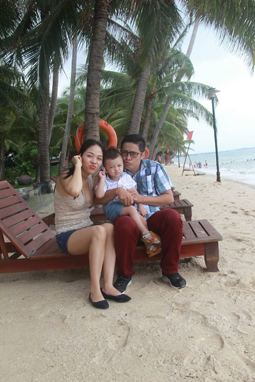 Nhóc tỳ thứ hai là một bé trai, mới hơn 2 tuổi.