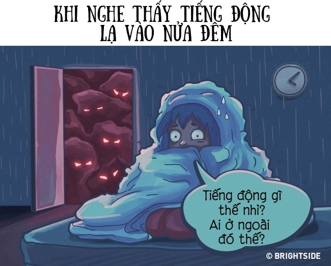 Sợ ma, sợ đêm tối, sợ một mình... là nỗi lo muôn thuở của rất nhiều chị em.