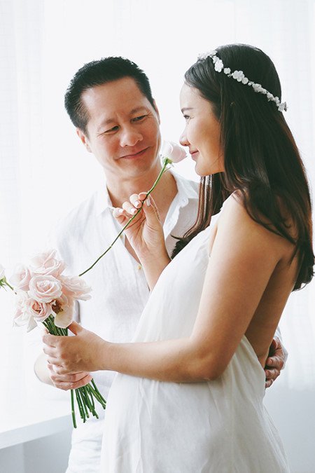Cặp đôi đang háo hức chờ đón ngày công chúa nhỏ chào đời.