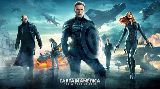 
 Captain America: The Winter Soldier: Bộ phim phát hành năm 2014, là phần hai của loạt phim về Captain America. Bộ phim được đánh giá cao bởi hình ảnh tuyệt vời, dàn diễn viên thực lực và nội dung có chiều sâu. Giới phê bình đánh giá phần 2 của phim có kịch bản mạch lạc, gắn kết, dễ hiểu. “Đây không phải là tác phẩm xem và rồi quên lãng”, Rolling Stone khen ngợi.
