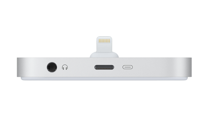 
Bộ dock sạc có kèm jack cắm tai nghe của Apple
