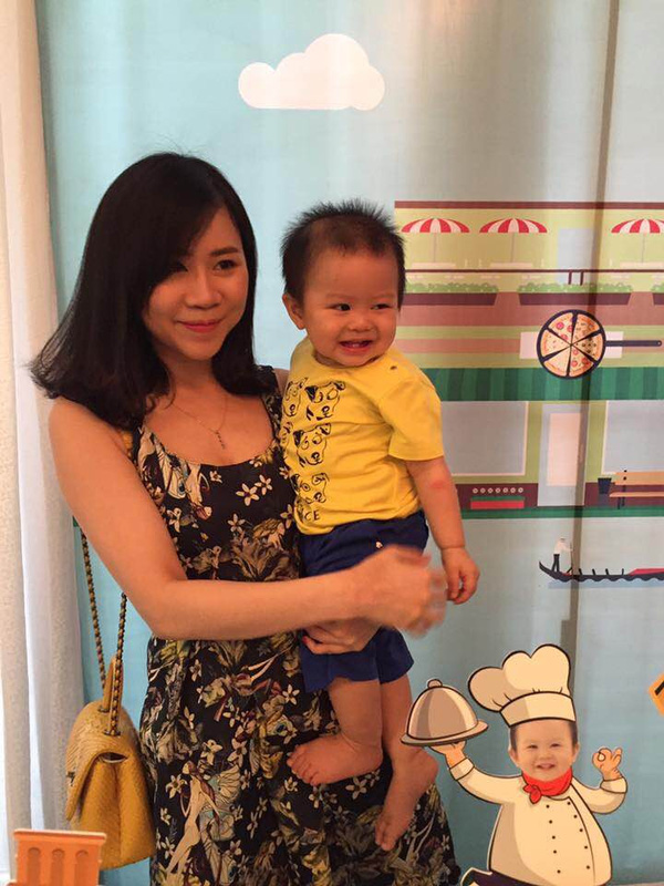 Vợ chồng MC Tuấn Tú hạnh phúc mừng sinh nhật 1 tuổi của con trai đầu lòng - Ảnh 8.