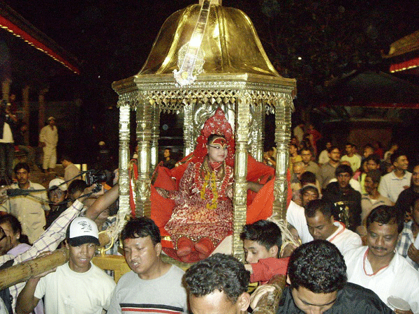 
Thánh nữ được người dân Nepal xem là hiện thân của các vị thần
