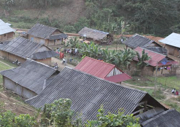 
Bản làng nơi vợ chồng anh Kh. chung sống nhiều năm
