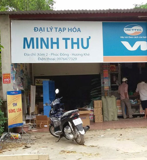 Quán tạp hóa nơi xảy ra vụ mất trộm trên.