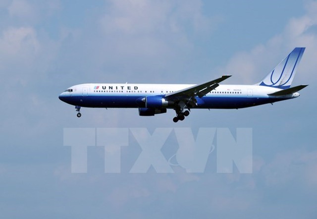 
Máy bay của hãng hàng không United Airlines.

