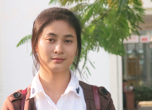 Nguyễn Thị Ánh Nguyệt - sinh viên năm 2 CĐ Công nghệ Đà Nẵng