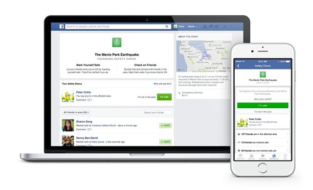 
Tính năng thông báo an toàn của Facebook kích hoạt sau vụ khủng bố Paris gây nhiều tranh cãi. Ảnh: Facebook.

