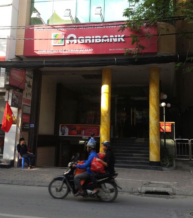 Trụ sở Phòng giao dịch số 6, Agribank chi nhánh Bắc Hà Nội. Ảnh: M.A