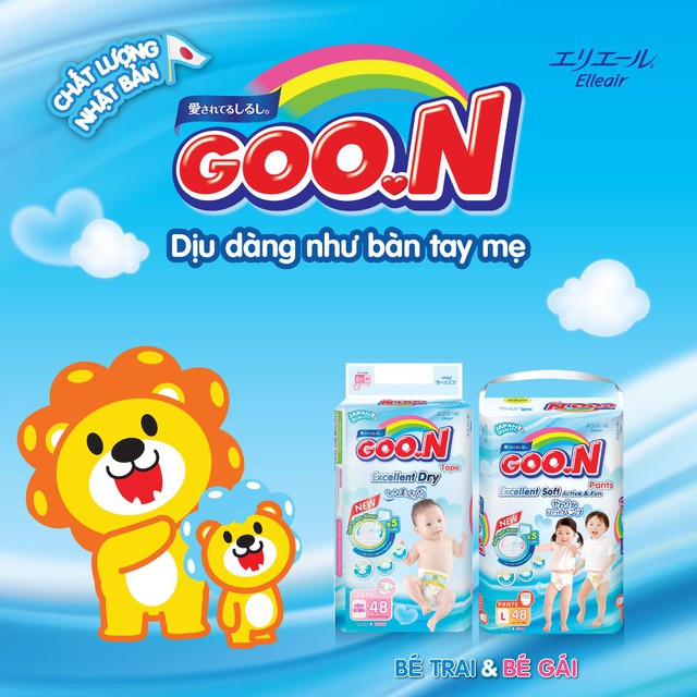 Tã giấy GOO.N mới với những cải tiến vượt trội