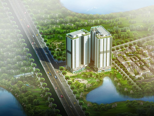 Phối cảnh tổng thể Khu căn hộ Hateco