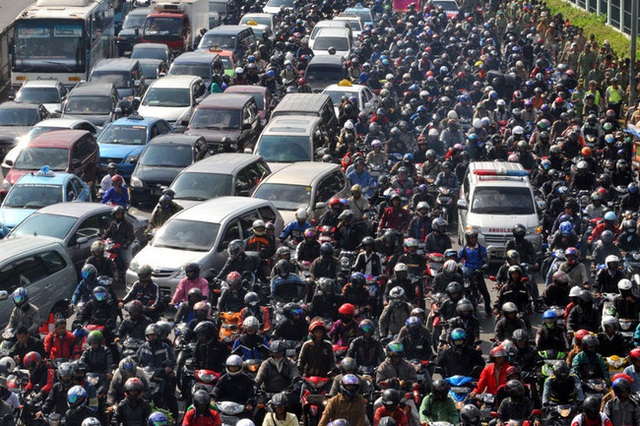 
Jakarta là một trong những thành phố có hệ thống giao thông ách tắc nhất thế giới.
