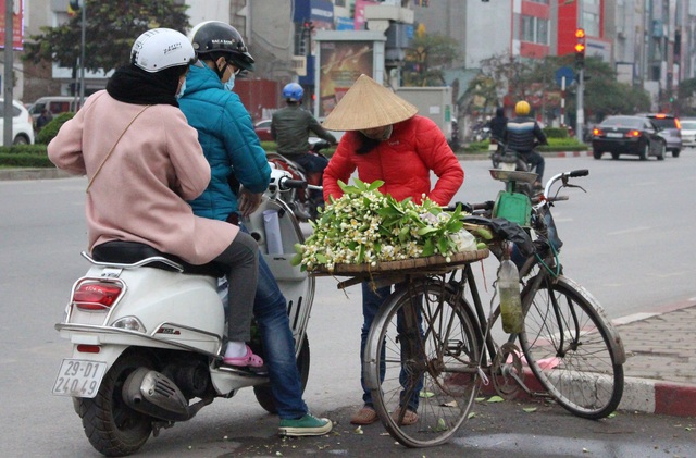 
Chị Lê Thị Mai Anh, một vị khách mua hoa cho biết:  Tôi thích hoa bưởi bởi nó rất bình dị với mùi thơm thoang thoảng dễ chịu.
