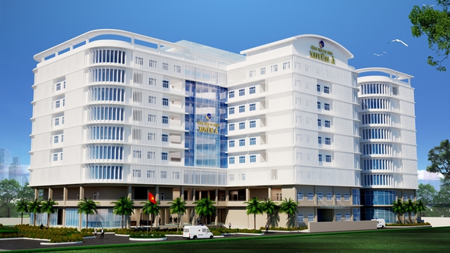 
Bệnh viện Xuy&ecirc;n &Aacute; Vĩnh Long (m&ocirc; h&igrave;nh), dự kiến đi v&agrave;o hoạt động v&agrave;o cuối năm 2017.
